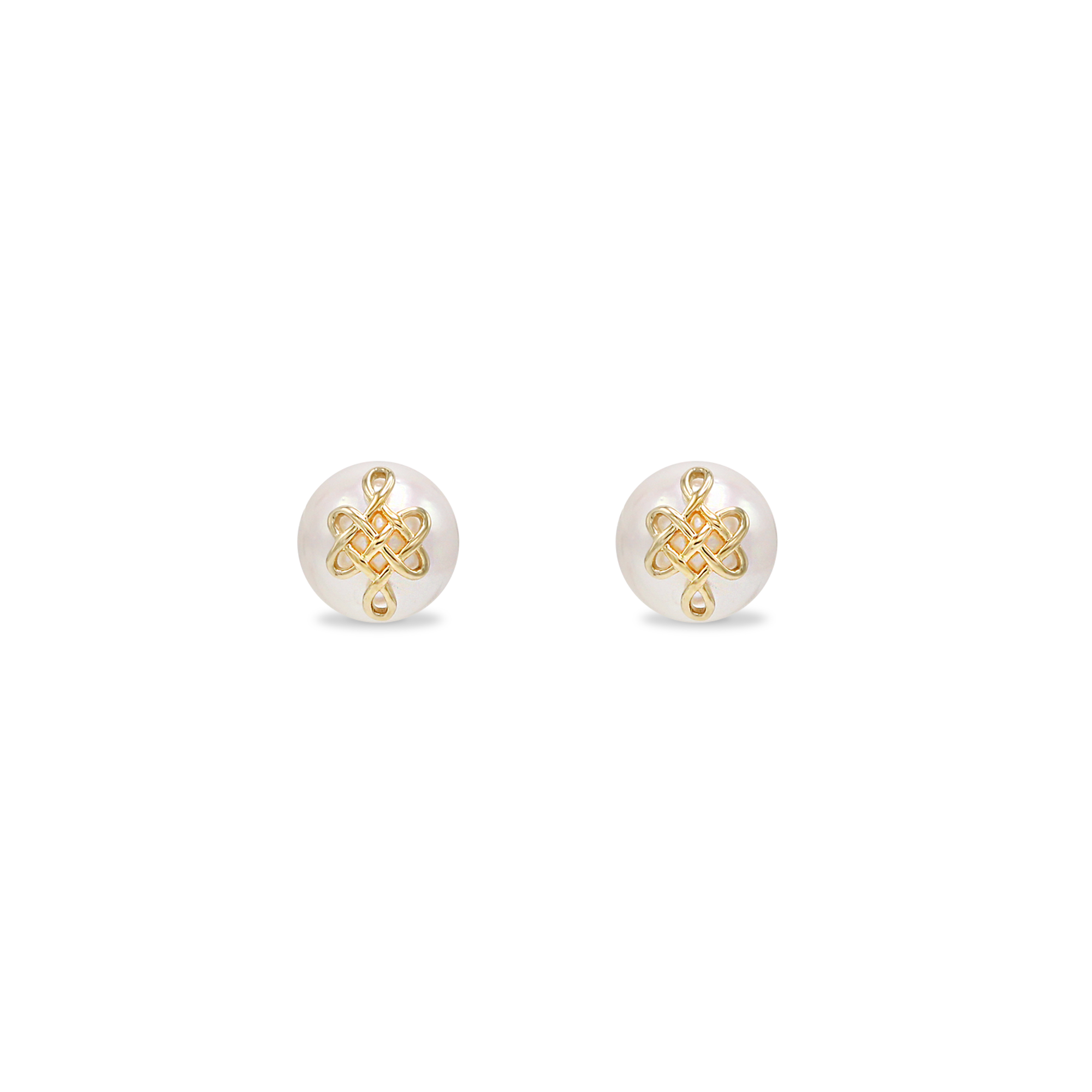 ULZII Akoya Pearl Stud Earrings