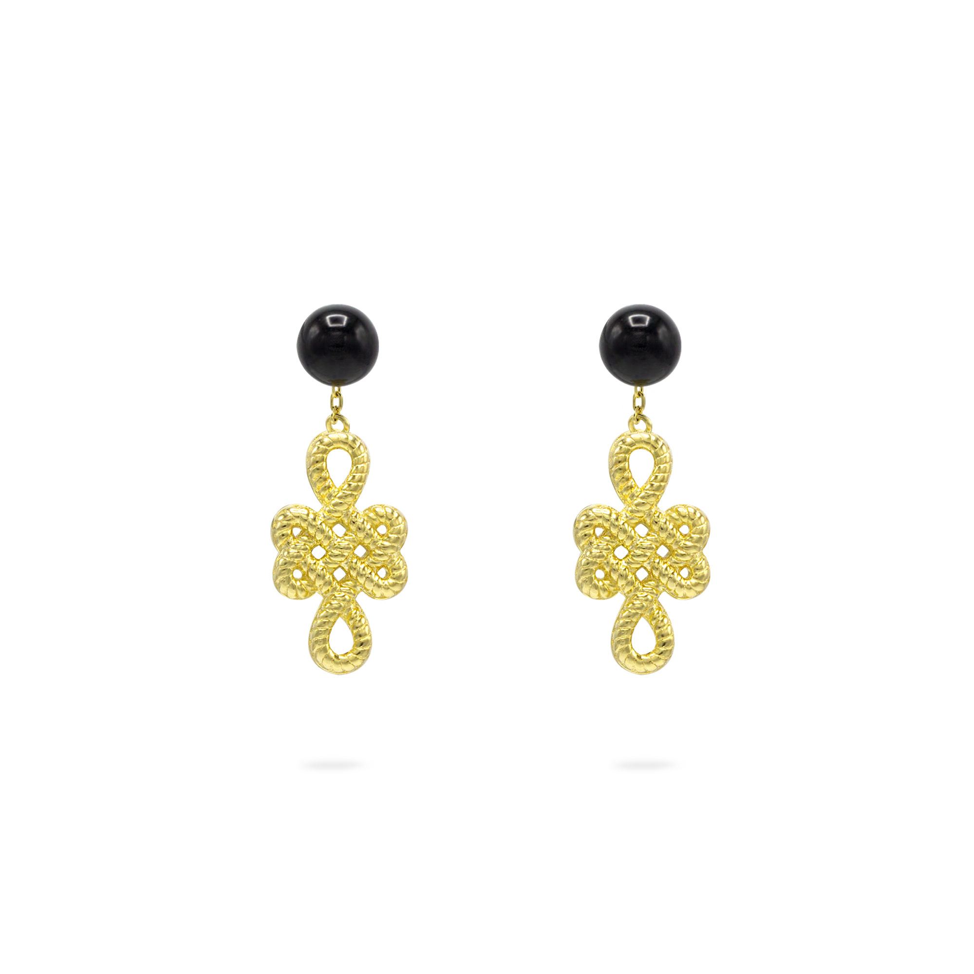 ULZII Twist Drop Earrings