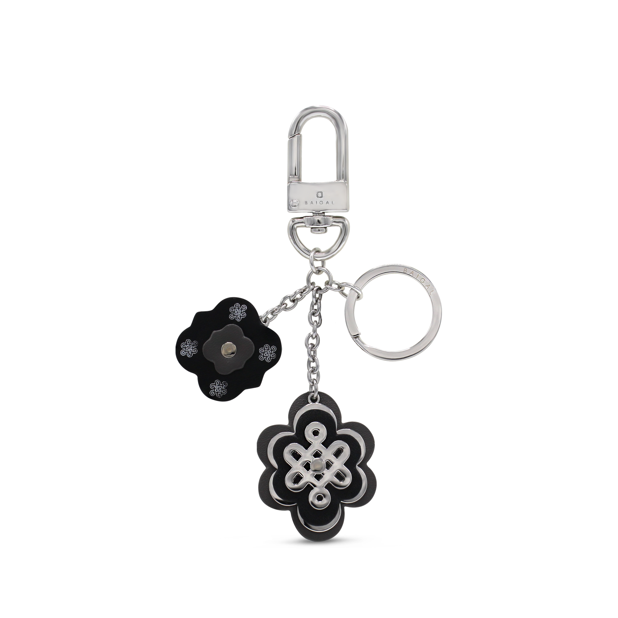 ULZII Keychain, White Gold - BAIGAL