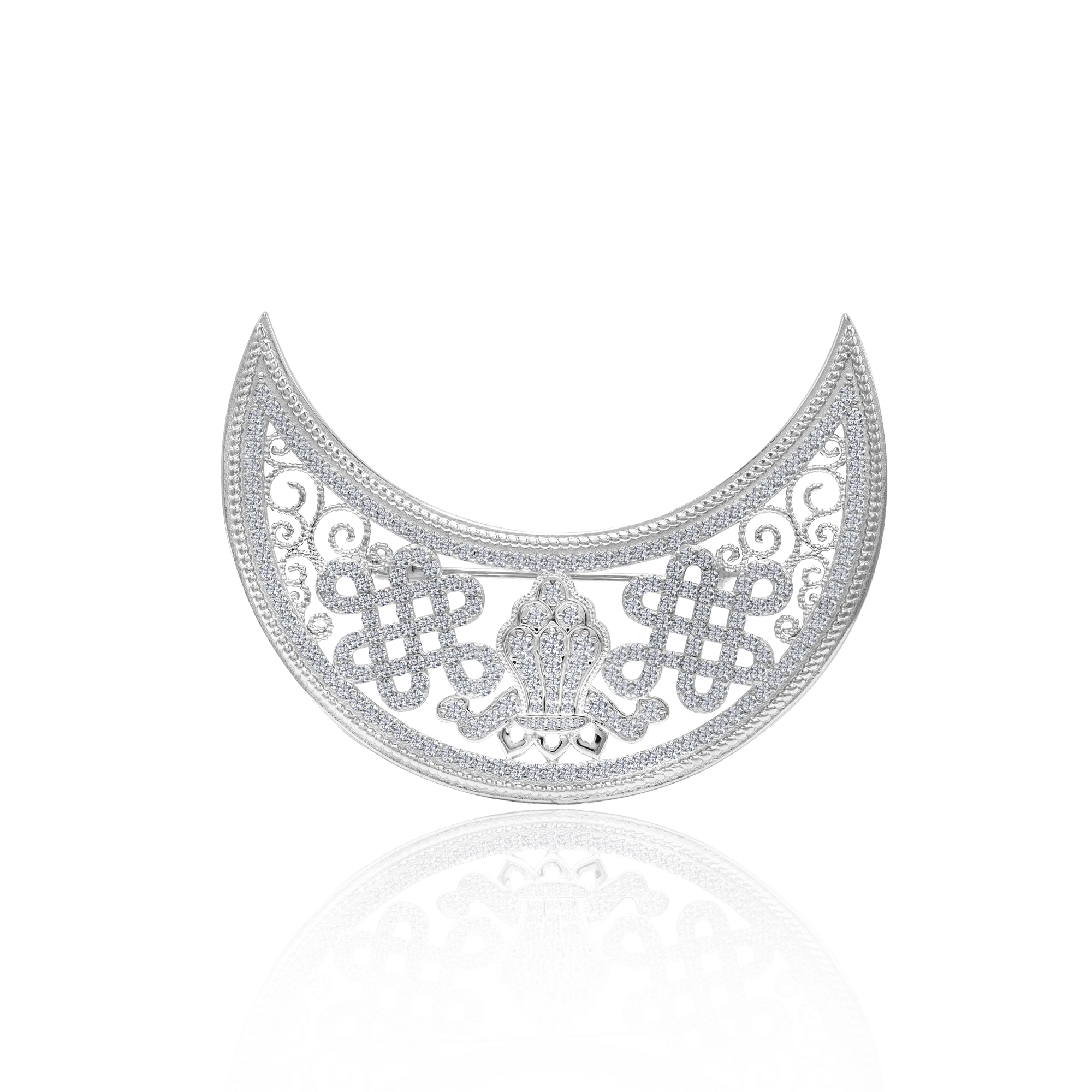 ULZII moon brooch - BAIGAL