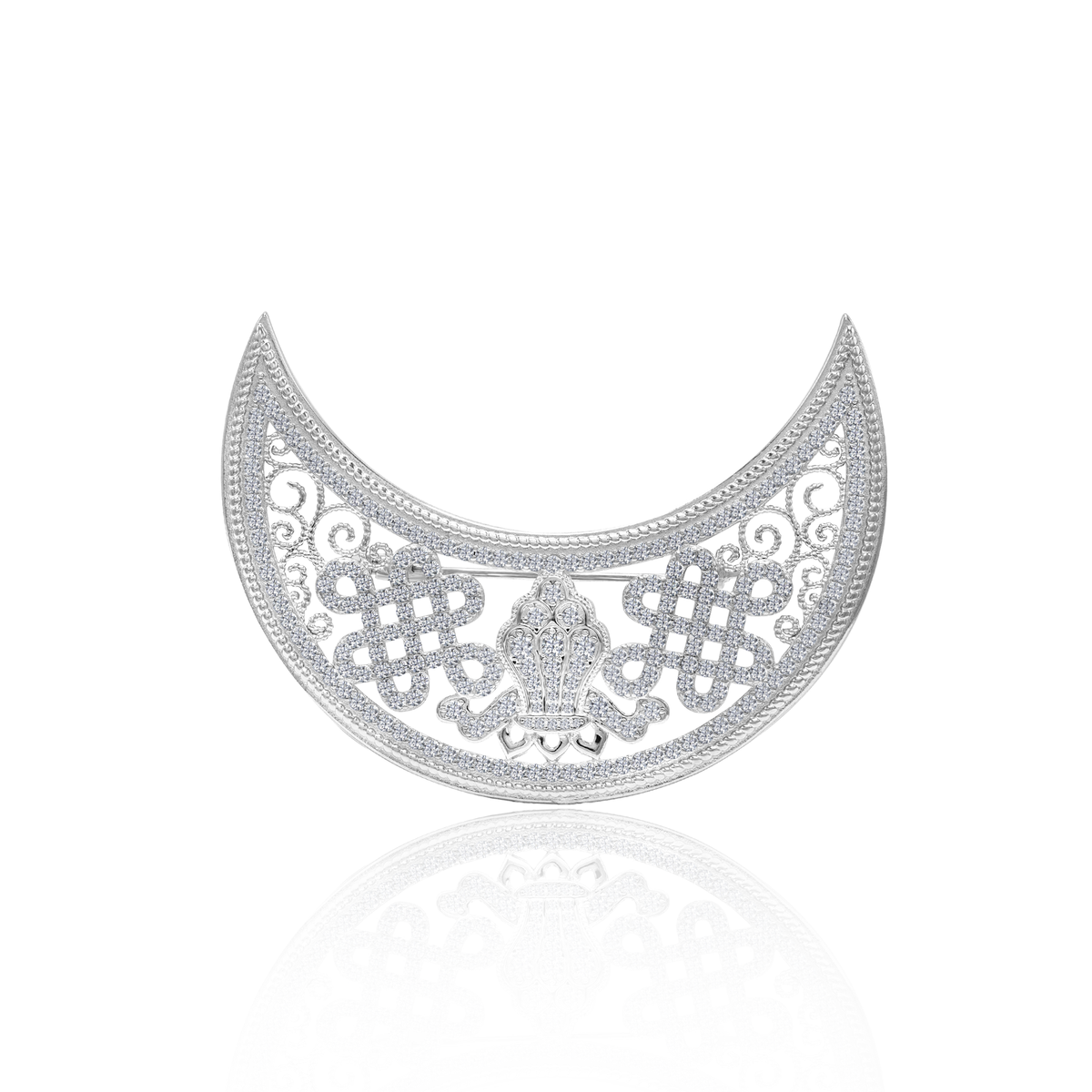 ULZII collection - ULZII Moon Brooch | BAIGAL